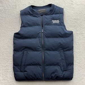 Mercer + Mettle Mens Navy Blue Samuel Adams Puffer Vest Size Small MM7004